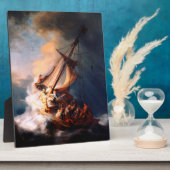 Het Storm op het Zee van het schilderen van Galile Fotoplaat (Zijkant)