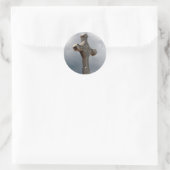 Het Storm overleven Ronde Sticker (Tas)