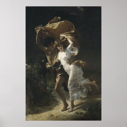 Het Storm Pierre-Auguste Cot 1880 Poster (Voorkant)