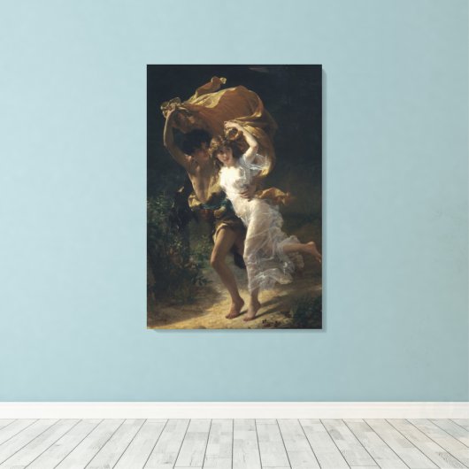 Het Storm - Pierre-Auguste Cot Canvas Afdruk (Insitu (Houten vloer))