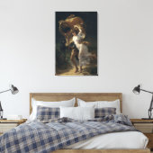 Het Storm - Pierre-Auguste Cot Canvas Afdruk (Insitu (Slaapkamer))