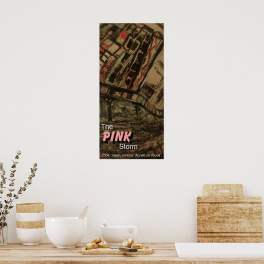 HET STORM PINK POSTER (Keuken)