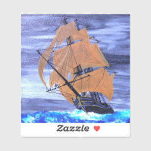 Het storm uit lopen sticker