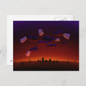 Het Storm van de Verzameling (Halloween Night) Briefkaart (Voorkant / Achterkant)