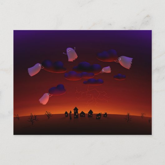 Het Storm van de Verzameling (Halloween Night) Briefkaart (Voorkant)