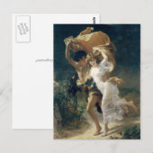 Het Storm van Pierre Auguste Cot Briefkaart (Voorkant / Achterkant)