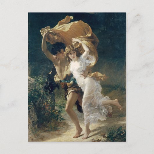 Het Storm van Pierre Auguste Cot Briefkaart (Voorkant)