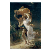Het Storm van Pierre Auguste Cot Poster (Voorkant)