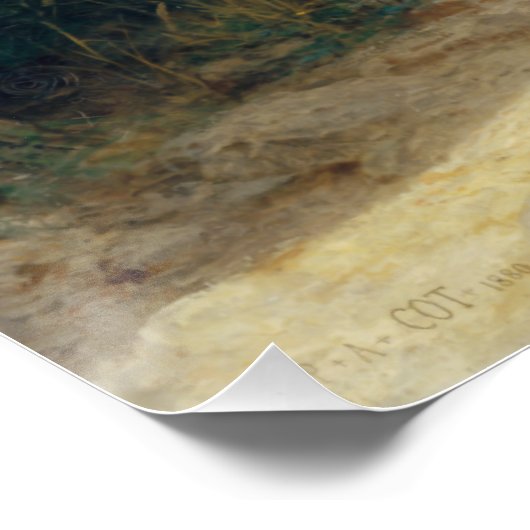 Het Storm van Pierre Auguste Cot Poster (Hoek)