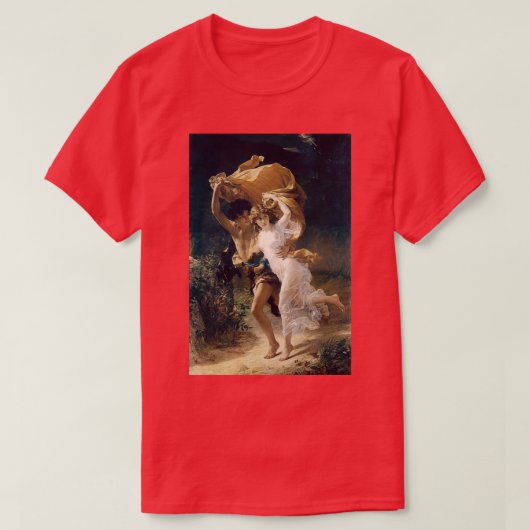 Het Storm van Pierre Auguste Cot Renaissance Art T-shirt (Design voorkant)