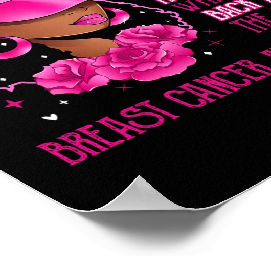 Het Storm Zwarte Vrouwen Borstkanker Overlevende R Poster (Hoek)