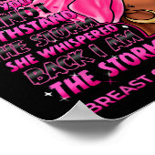 Het Storm Zwarte Vrouwen Borstkanker Overlevende R Poster (Hoek)