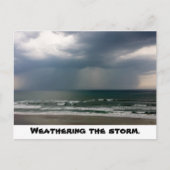 Het Stormen ansichtkaart doorstaan Briefkaart (Voorkant)