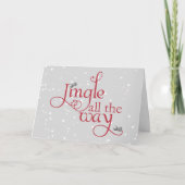 Het stormen door de Kaart van de Vakantie van de (Voorkant)