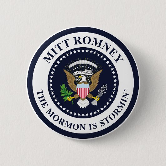 Het Stormin' Mormon Ronde Button 5,7 Cm (Voorkant)