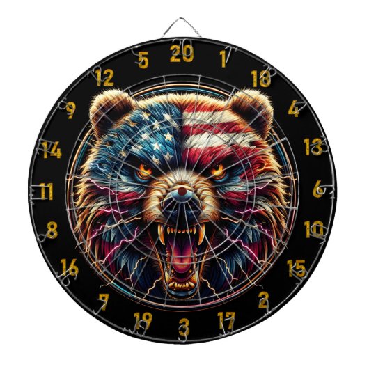 Het stoutste Beer spelbord van de Patriot Dartbord (Voorkant)