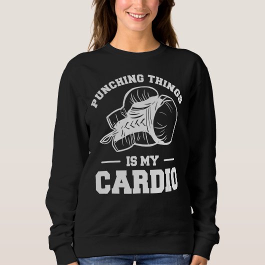 Het straffen van dingen is mijn cardio boxer trui (Voorkant)