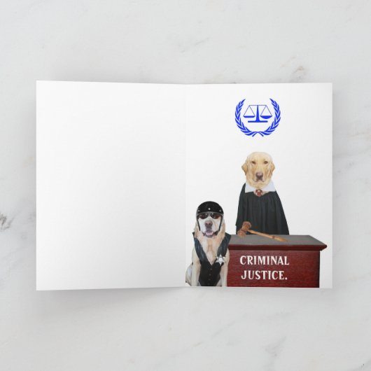 Het Strafrecht van afstuderen Kaart (Binnen)