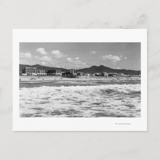 Het strand aan de kant van de zee, Oregon-foto Briefkaart (Voorkant)