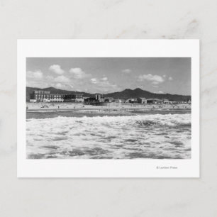 Het strand aan de kant van de zee, Oregon-foto Briefkaart