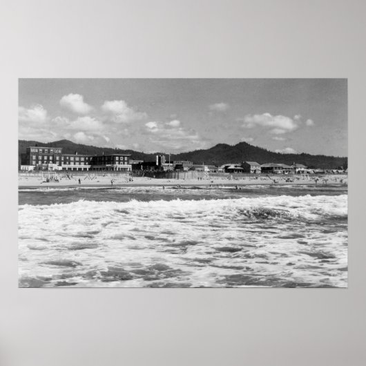 Het strand aan de kant van de zee, Oregon-foto Poster (Voorkant)