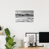 Het strand aan de kant van de zee, Oregon-foto Poster (Thuiskantoor)