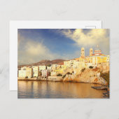 Het strand Agios Nikolaos op het eiland Syros Briefkaart (Voorkant / Achterkant)