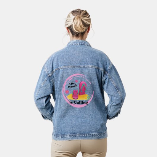 het strand belt denim jacket (Model)