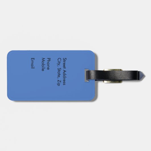 Het strand belt... en ik moet gaan bagagelabel (Achterkant horizontaal)