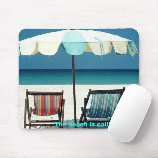 Het strand belt muismat (Met muis)