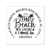 Het strand belt  zelfinktende stempel (Design)