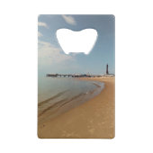 Het strand bij Blackpool Creditkaart Flessenopener (Achterkant)