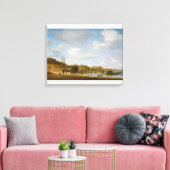 Het strand bij Egmond-an-Zee Canvas Afdruk (Insitu (Woonkamer))
