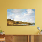 Het strand bij Egmond-an-Zee Canvas Afdruk (Insitu (Woonkamer))