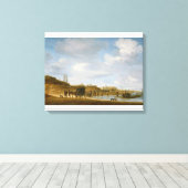 Het strand bij Egmond-an-Zee Canvas Afdruk (Insitu (Houten vloer))