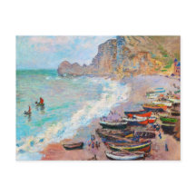 Het strand bij Etretat Claude Monet