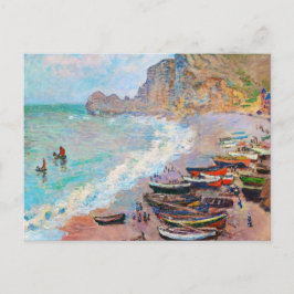 Het strand bij Etretat Claude Monet Briefkaart