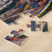 Het strand bij Etretat Claude Monet Legpuzzel (Zijkant)