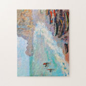 Het strand bij Etretat Claude Monet Legpuzzel (Verticaal)