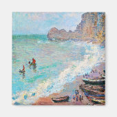 Het strand bij Etretat Claude Monet Magneet (Voorkant)