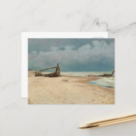 Het strand bij Højen door P.S. Krøyer, Art Briefkaart