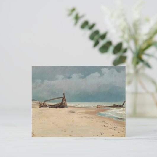 Het strand bij Højen door P.S. Krøyer, Art Briefkaart (Staand voorkant)