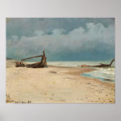 Het strand bij Højen door P.S. Krøyer, Art Poster (Voorkant)