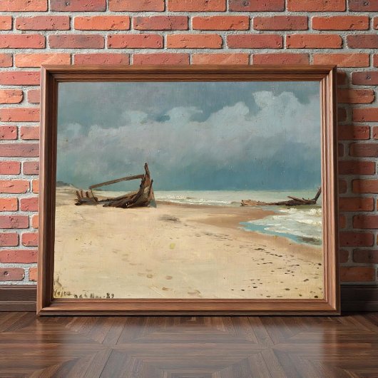 Het strand bij Højen door P.S. Krøyer, Art Poster