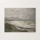 Het strand bij Sainte-Adresse Monet Fine Art Legpuzzel (Horizontaal)