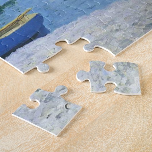 Het strand bij Sainte-Adresse Monet Fine Art Legpuzzel (Zijkant)