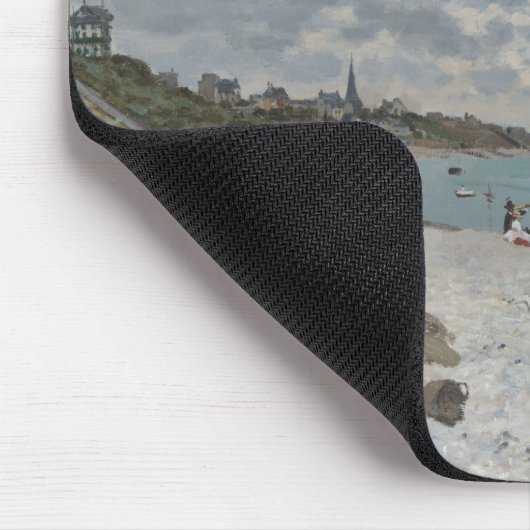 Het strand bij Sainte-Adresse van Claude Monet Muismat (Hoek)