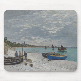 Het strand bij Sainte-Adresse van Claude Monet Muismat