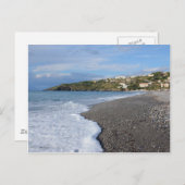 Het strand bij Scalea Briefkaart (Voorkant / Achterkant)