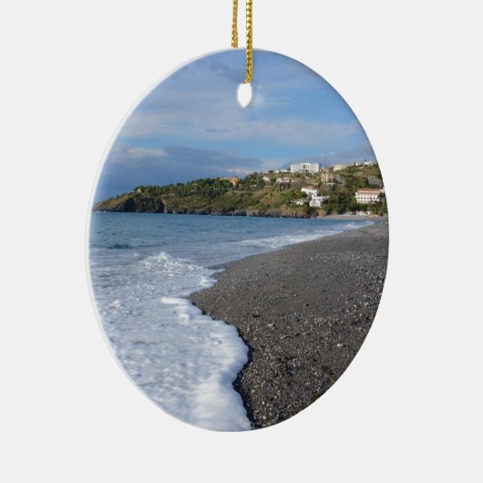 Het strand bij Scalea Keramisch Ornament (Rechts)